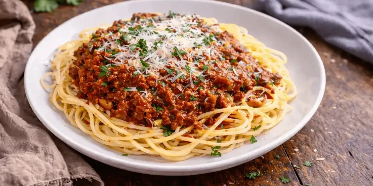 Pyszne spaghetti bolognese, idealne na obiad. Dowiedz się, jak zrobić spaghetti krok po kroku!
