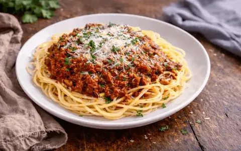 Pyszne spaghetti bolognese, idealne na obiad. Dowiedz się, jak zrobić spaghetti krok po kroku!