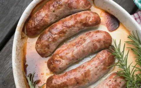 Ile piec białą kiełbasę surową, aby była soczysta i smaczna?