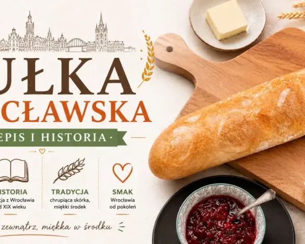 Chrupiąca bułka wrocławska, symbol tradycji i smaku Wrocławia od pokoleń. Idealna na śniadanie.