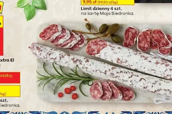 Kiełbasa szlachetna Biedronka - najlepsze ceny i wartości odżywcze